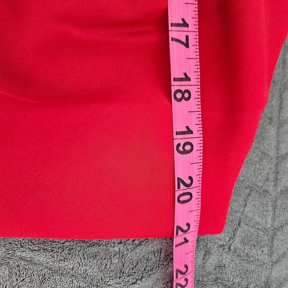 Isabel red satin asymmetrical slip dress sz L - Picture 6 of 8